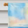 Kansas Sunflowers in Watercolor House Flag Large Porch Sleeve Pole Decorative Outside Yard Banner Artwork Wall Hanging, Polyester, House Size