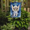 Bichon Frise My Angel Garden Flag Mailbox Flag Decorative Yard Flag Banner Outside Patio Artwork Yard Flower Beds, Garden Size, Multicolor