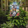Greyhound Luau Garden Flag Mailbox Flag Decorative Yard Flag Banner Outside Patio Artwork Yard Flower Beds, Garden Size, Multicolor
