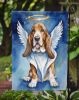 Basset Hound My Angel Garden Flag Mailbox Flag Decorative Yard Flag Banner Outside Patio Artwork Yard Flower Beds, Garden Size, Multicolor