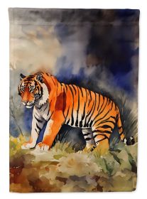 Bengal Tiger House Flag Large Porch Sleeve Pole Decorative Outside Yard Banner Artwork Wall Hanging, Polyester, House Size, Multicolor (Default: Default)
