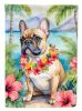 French Bulldog Luau Garden Flag Mailbox Flag Decorative Yard Flag Banner Outside Patio Artwork Yard Flower Beds, Garden Size, Multicolor