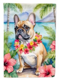 French Bulldog Luau Garden Flag Mailbox Flag Decorative Yard Flag Banner Outside Patio Artwork Yard Flower Beds, Garden Size, Multicolor (Default: Default)