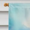 Anemones in Watercolor House Flag Large Porch Sleeve Pole Decorative Outside Yard Banner Artwork Wall Hanging, Polyester, House Size, Multicolor