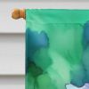 Tennessee Iris in Watercolor House Flag Large Porch Sleeve Pole Decorative Outside Yard Banner Artwork Wall Hanging, Polyester, House Size, Multicolor