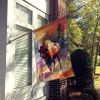 Buffalo House Flag Large Porch Sleeve Pole Decorative Outside Yard Banner Artwork Wall Hanging, Polyester, House Size, Multicolor
