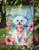 Maltese Luau Garden Flag Mailbox Flag Decorative Yard Flag Banner Outside Patio Artwork Yard Flower Beds, Garden Size, Multicolor