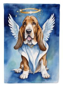 Basset Hound My Angel Garden Flag Mailbox Flag Decorative Yard Flag Banner Outside Patio Artwork Yard Flower Beds, Garden Size, Multicolor (Default: Default)