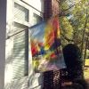 North Carolina Dogwoods in Watercolor House Flag Large Porch Sleeve Pole Decorative Outside Yard Banner Artwork Wall Hanging, Polyester, House Size