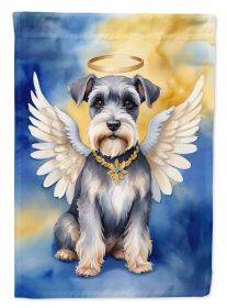 Schnauzer My Angel Garden Flag Mailbox Flag Decorative Yard Flag Banner Outside Patio Artwork Yard Flower Beds, Garden Size, Multicolor (Default: Default)