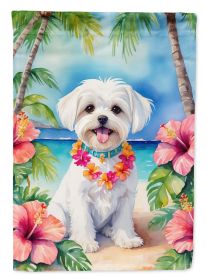 Maltese Luau Garden Flag Mailbox Flag Decorative Yard Flag Banner Outside Patio Artwork Yard Flower Beds, Garden Size, Multicolor (Default: Default)