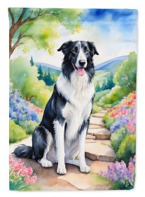 Borzoi Spring Path Garden Flag Mailbox Flag Decorative Yard Flag Banner Outside Patio Artwork Yard Flower Beds, Garden Size, Multicolor (Default: Default)