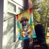 Cane Corso Hippie Dawg House Flag Large Porch Sleeve Pole Decorative Outside Yard Banner Artwork Wall Hanging, Polyester, House Size, Multicolor