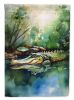 Alligator House Flag Large Porch Sleeve Pole Decorative Outside Yard Banner Artwork Wall Hanging, Polyester, House Size, Multicolor
