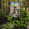 Chihuahua Spring Path Garden Flag Mailbox Flag Decorative Yard Flag Banner Outside Patio Artwork Yard Flower Beds, Garden Size, Multicolor
