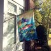 Rainbow Trout House Flag Large Porch Sleeve Pole Decorative Outside Yard Banner Artwork Wall Hanging, Polyester, House Size, Multicolor