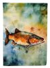 Brown Trout House Flag Large Porch Sleeve Pole Decorative Outside Yard Banner Artwork Wall Hanging, Polyester, House Size, Multicolor