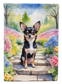 Chihuahua Spring Path Garden Flag Mailbox Flag Decorative Yard Flag Banner Outside Patio Artwork Yard Flower Beds, Garden Size, Multicolor (Default: Default)