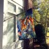 Tiger House Flag Large Porch Sleeve Pole Decorative Outside Yard Banner Artwork Wall Hanging, Polyester, House Size, Multicolor