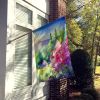 Idaho Syringa in Watercolor House Flag Large Porch Sleeve Pole Decorative Outside Yard Banner Artwork Wall Hanging, Polyester, House Size, Multicolor