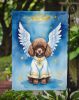 Chocolate Poodle My Angel Garden Flag Mailbox Flag Decorative Yard Flag Banner Outside Patio Artwork Yard Flower Beds, Garden Size, Multicolor