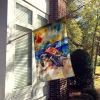 Loggerhead Sea Turtle House Flag Large Porch Sleeve Pole Decorative Outside Yard Banner Artwork Wall Hanging, Polyester, House Size, Multicolor