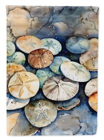 Sand Dollars House Flag Large Porch Sleeve Pole Decorative Outside Yard Banner Artwork Wall Hanging, Polyester, House Size, Multicolor (Default: Default)