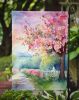 Michigan Apple Blossoms in Watercolor Garden Flag Mailbox Flag Decorative Yard Flag Banner Outside Patio Artwork Yard Flower Beds, Garden Size