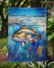 Striped Bass Garden Flag Mailbox Flag Decorative Yard Flag Banner Outside Patio Artwork Yard Flower Beds, Garden Size, Multicolor