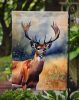 Deer Garden Flag Mailbox Flag Decorative Yard Flag Banner Outside Patio Artwork Yard Flower Beds, Garden Size, Multicolor