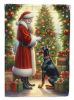 Doberman Pinscher and Santa Claus Garden Flag Mailbox Flag Decorative Yard Flag Banner Outside Patio Artwork Yard Flower Beds, Garden Size, Multicolor