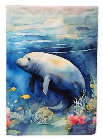 Manatee Garden Flag Mailbox Flag Decorative Yard Flag Banner Outside Patio Artwork Yard Flower Beds, Garden Size, Multicolor (Default: Default)