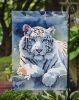 White Tiger Garden Flag Mailbox Flag Decorative Yard Flag Banner Outside Patio Artwork Yard Flower Beds, Garden Size, Multicolor