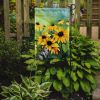 Maryland Black-Eyed Susans in Watercolor Garden Flag Mailbox Flag Decorative Yard Flag Banner Outside Patio Artwork Yard Flower Beds, Garden Size