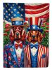All American Irish Setter Garden Flag Mailbox Flag Decorative Yard Flag Banner Outside Patio Artwork Yard Flower Beds, Garden Size, Multicolor