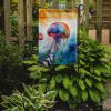 Jellyfish Garden Flag Mailbox Flag Decorative Yard Flag Banner Outside Patio Artwork Yard Flower Beds, Garden Size, Multicolor