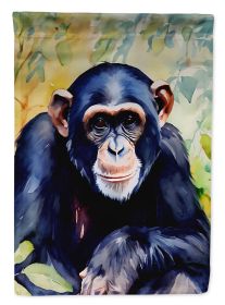 Chimpanzee Garden Flag Mailbox Flag Decorative Yard Flag Banner Outside Patio Artwork Yard Flower Beds, Garden Size, Multicolor (Default: Default)
