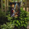 Corgi and Santa Claus Garden Flag Mailbox Flag Decorative Yard Flag Banner Outside Patio Artwork Yard Flower Beds, Garden Size, Multicolor