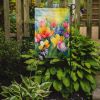 Freesias in Watercolor Garden Flag Mailbox Flag Decorative Yard Flag Banner Outside Patio Artwork Yard Flower Beds, Garden Size, Multicolor