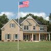 Solemn Outdoor Decoration Sectional Halyard Pole US America Flag Flagpole Kit