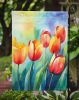 Tulips in Watercolor Garden Flag Mailbox Flag Decorative Yard Flag Banner Outside Patio Artwork Yard Flower Beds, Garden Size, Multicolor
