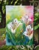 Utah Sego Lilies in Watercolor Garden Flag Mailbox Flag Decorative Yard Flag Banner Outside Patio Artwork Yard Flower Beds, Garden Size, Multicolor