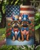 All American Brussels Griffon Garden Flag Mailbox Flag Decorative Yard Flag Banner Outside Patio Artwork Yard Flower Beds, Garden Size, Multicolor