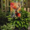 Deer Stag Garden Flag Mailbox Flag Decorative Yard Flag Banner Outside Patio Artwork Yard Flower Beds, Garden Size, Multicolor