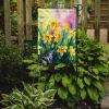 Daffodils in Watercolor Garden Flag Mailbox Flag Decorative Yard Flag Banner Outside Patio Artwork Yard Flower Beds, Garden Size, Multicolor