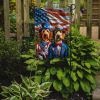 All American Otterhound Garden Flag Mailbox Flag Decorative Yard Flag Banner Outside Patio Artwork Yard Flower Beds, Garden Size, Multicolor