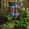 All American Greyhound Garden Flag Mailbox Flag Decorative Yard Flag Banner Outside Patio Artwork Yard Flower Beds, Garden Size, Multicolor