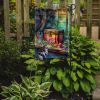 Treasure Chest Garden Flag Mailbox Flag Decorative Yard Flag Banner Outside Patio Artwork Yard Flower Beds, Garden Size, Multicolor