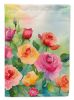 Roses in Watercolor Garden Flag Mailbox Flag Decorative Yard Flag Banner Outside Patio Artwork Yard Flower Beds, Garden Size, Multicolor