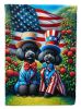 All American Poodle Garden Flag Mailbox Flag Decorative Yard Flag Banner Outside Patio Artwork Yard Flower Beds, Garden Size, Multicolor